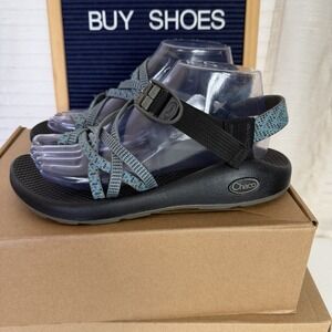 Chaco Z Cloud 2 X2 Double Strap Sandals Toe Loop Womens Size 8 Blue